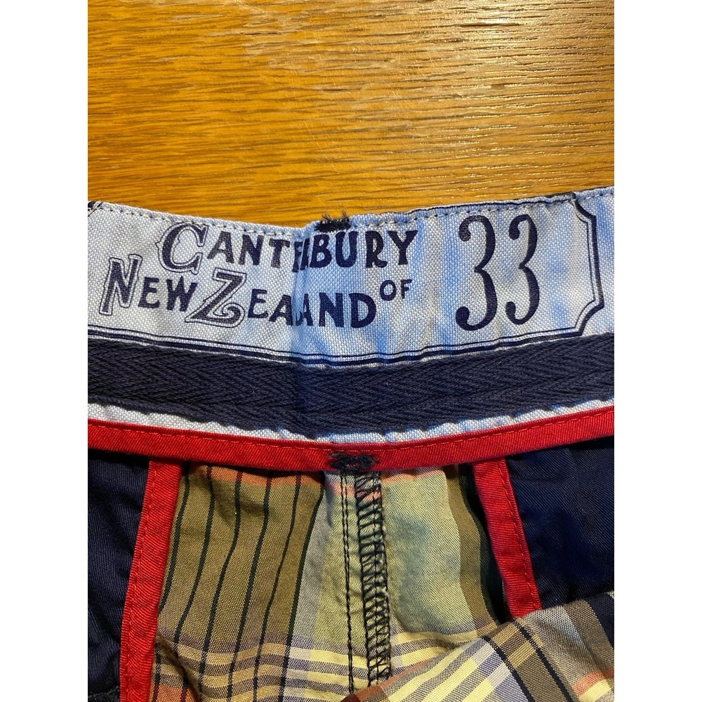 Canterbury Of New Zealand Rugby Chino Shorts Men 33 Multicolored‎ Plaid Outdoors - Picture 5 of 9